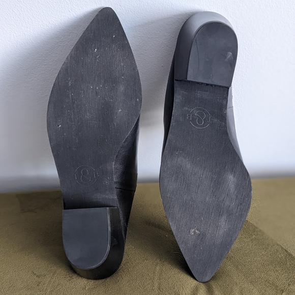 Size 11 Black Heeled Mules - Picture 5 of 5